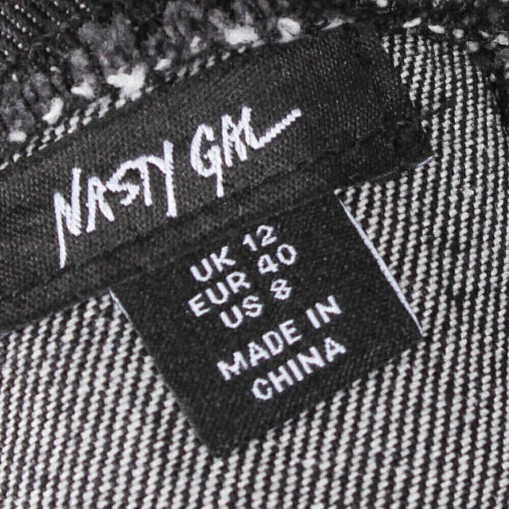 CLEARANCE Nasty Gal Star Hotfix Denim Playsuit, NWT, Size 8 - Picture 8 of 9